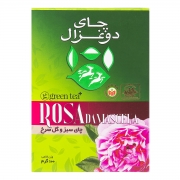 چای سبز و گل سرخ 100 گرمی دوغزال چای سبز و گل سرخ 100 گرمی دوغزال
