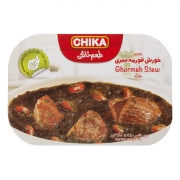 خورش قورمه سبزی با گوشت 285 گرمی چیکا