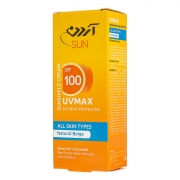 کرم ضد آفتاب spf 100 بژ طبیعی انواع پوست 50 گرمی آردن کرم ضد آفتاب spf 100 بژ طبیعی انواع پوست 50 گرمی آردن