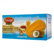 بیسکویت با طعم نارگیل و تزیین شکر 900 گرمی فرخنده بیسکویت با طعم نارگیل و تزیین شکر 900 گرمی فرخنده