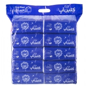 دستمال کاغذی دو لایه 100 برگ 10 عددی کلین آپ دستمال کاغذی دو لایه 100 برگ 10 عددی کلین آپ