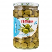 زیتون شور با هسته معمولی 670 گرمی سمیران زیتون شور با هسته معمولی 670 گرمی سمیران