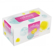 دستمال ماشین توپ آبرنگی 2 لایه 100 برگ چشمک