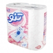 دستمال توالت معطر و رنگی سه لایه 4 رول تنو