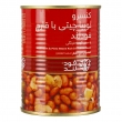 کنسرو لوبیا چیتی با قارچ و سس گوجه فرنگی 380 گرمی فودلند